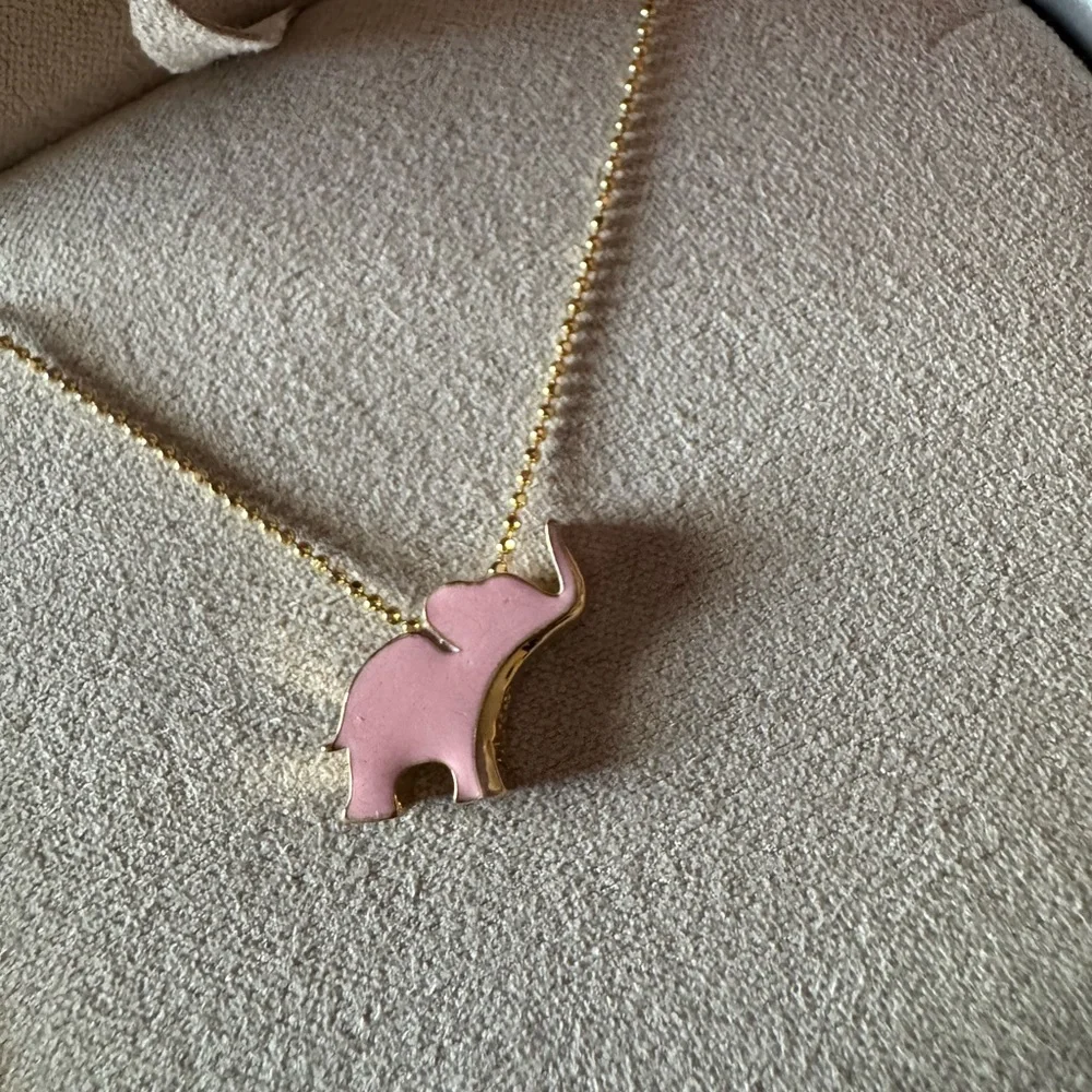 Alex Woo 14k Gold & Enamel Good Luck Elephant 🐘 Necklace 18” - Picture 4 of 10